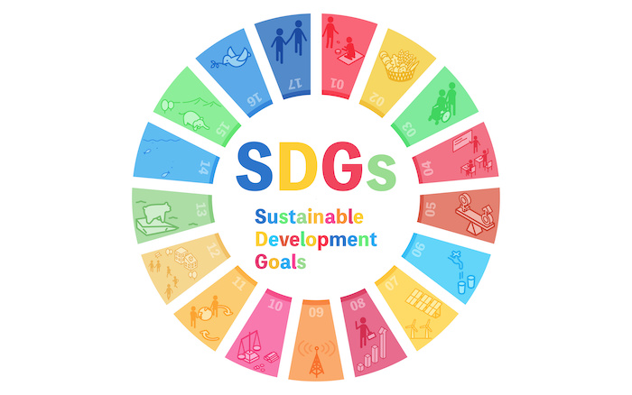 SDGsのゴールイメージ入りのロゴマーク